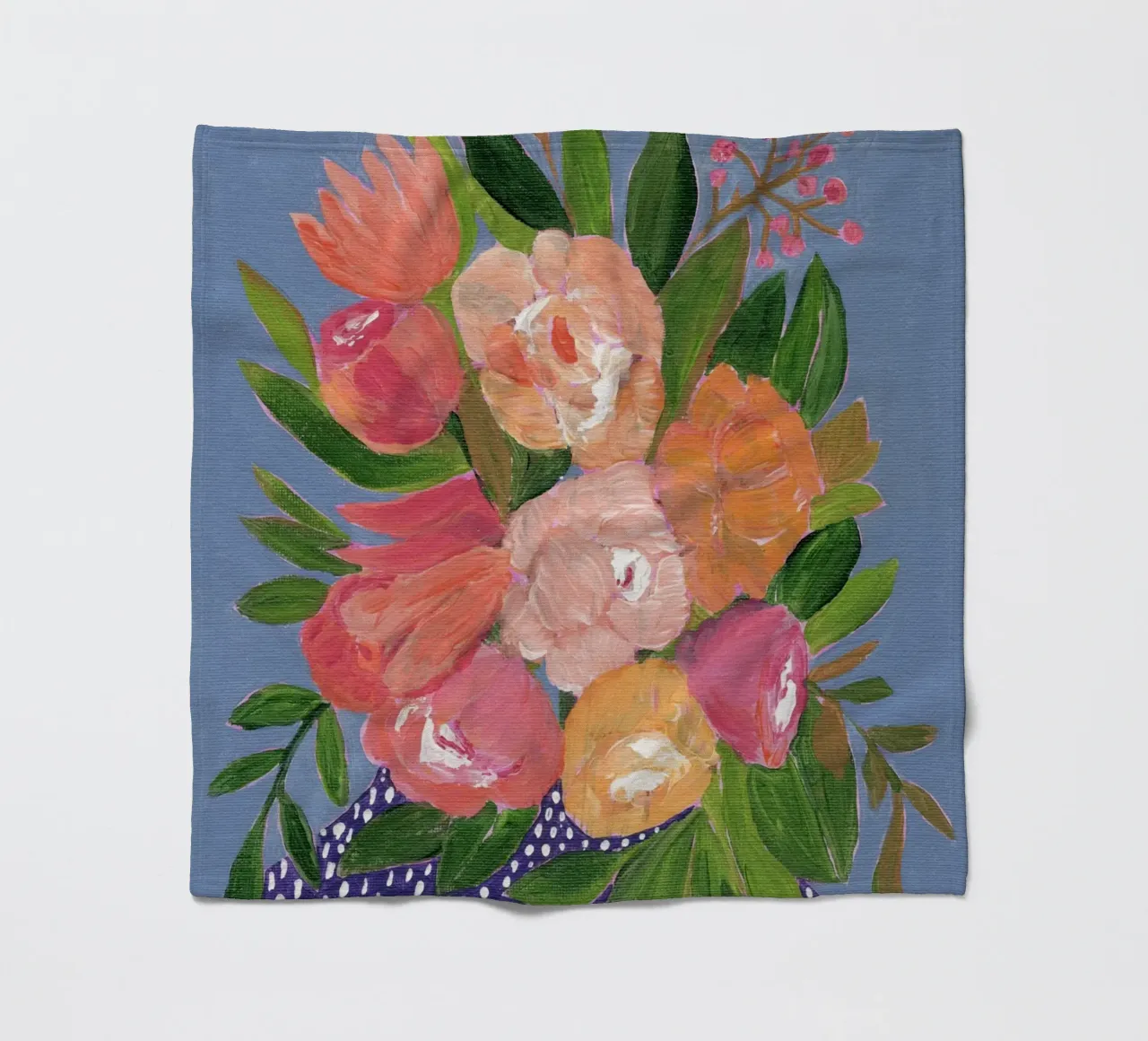 Fiori in acrilico colorati coperta in pile da Nikitajariwala