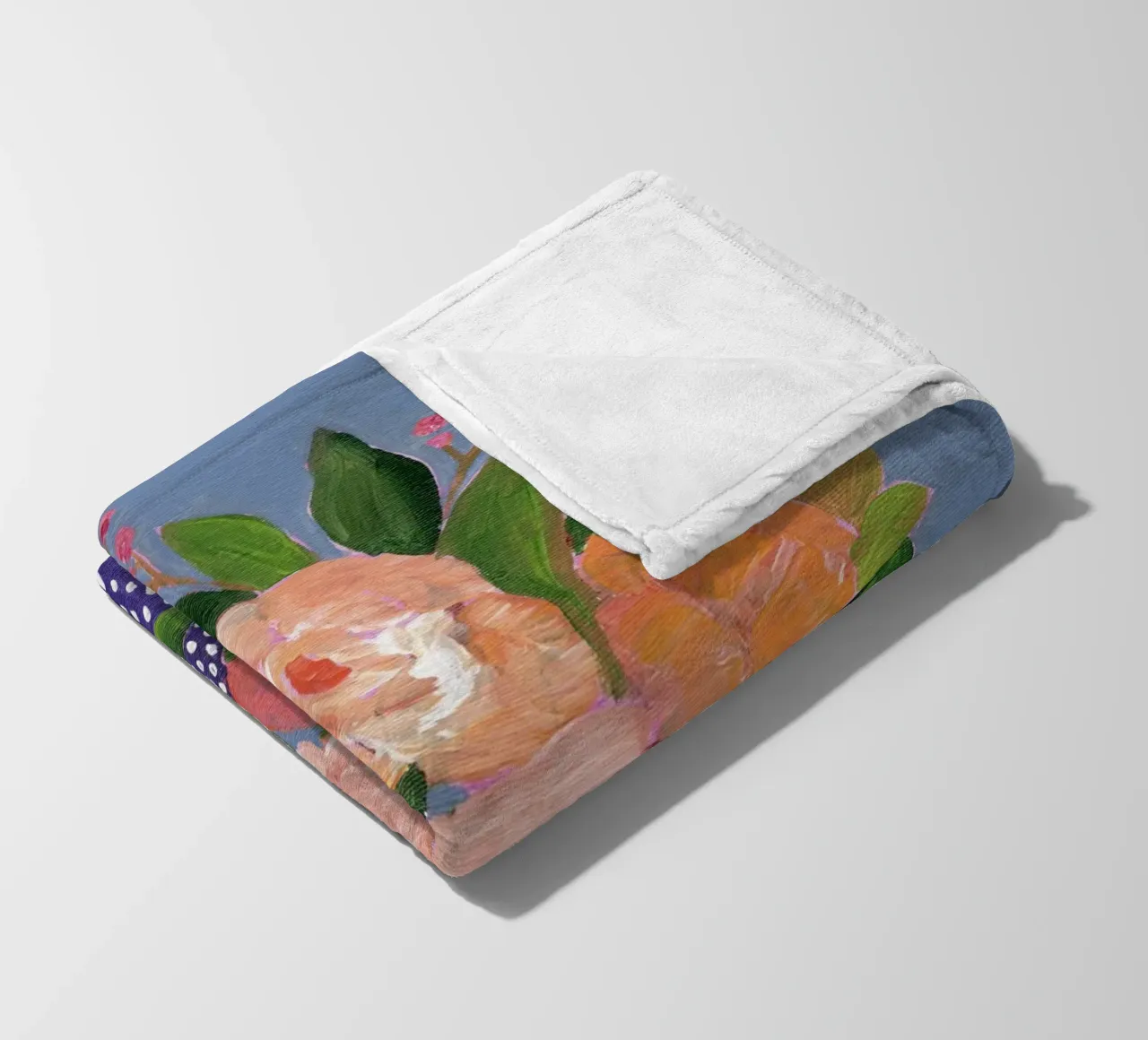 Fiori in acrilico colorati coperta in pile da Nikitajariwala