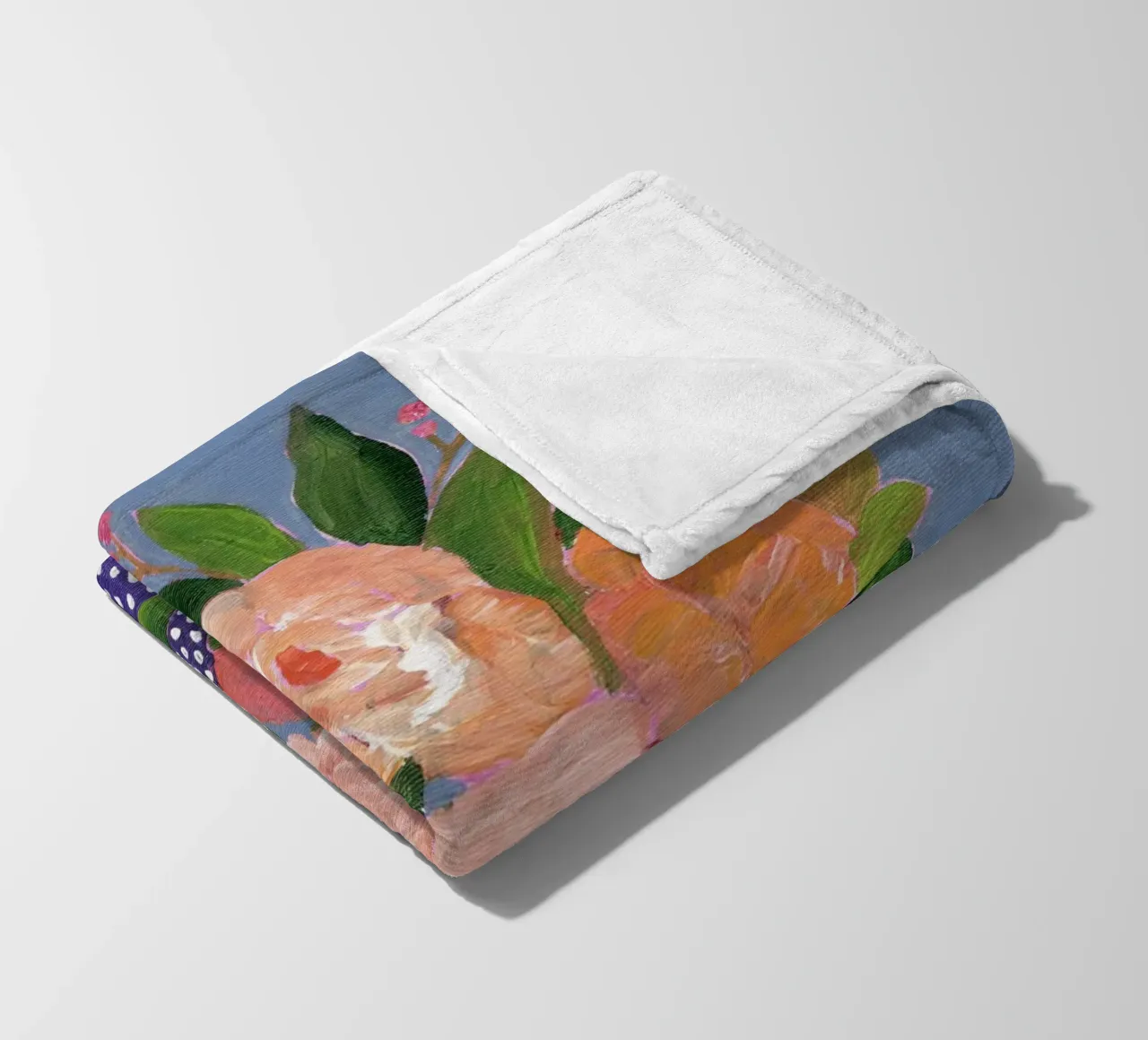 Fiori in acrilico colorati coperta in pile da Nikitajariwala