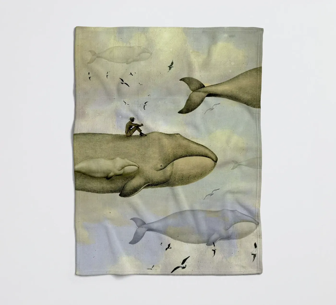 Contemplation Fleecedecke von Catrin Welz-Stein