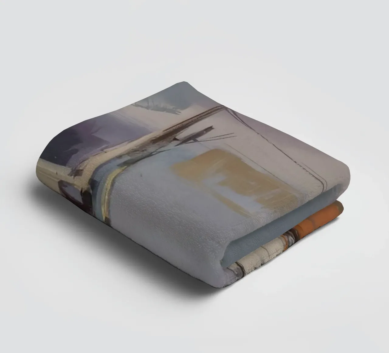 Harbor's Misty Sail towel by Radiance Landscape