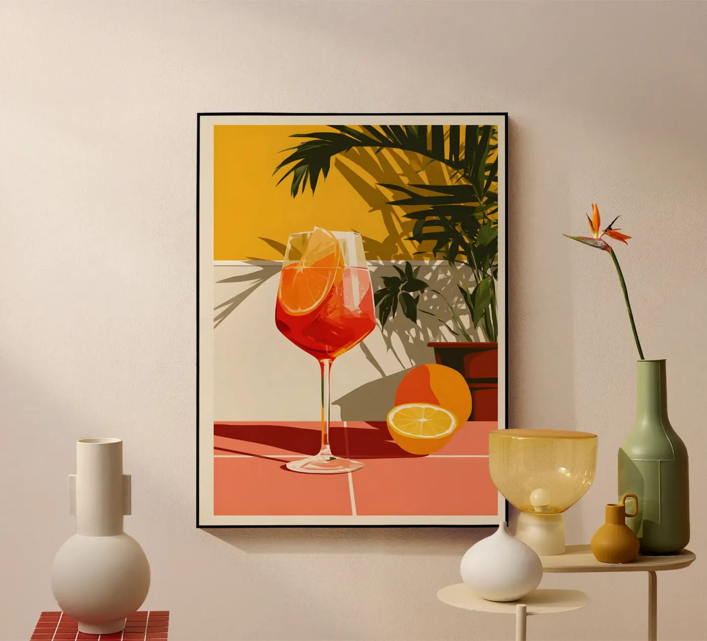 Sunset Aperitivo Acryl-Glas von michi