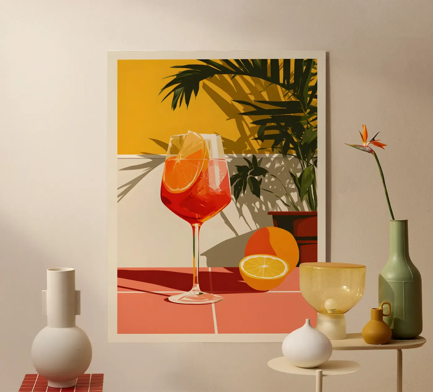 Sunset Aperitivo Acryl-Glas von michi