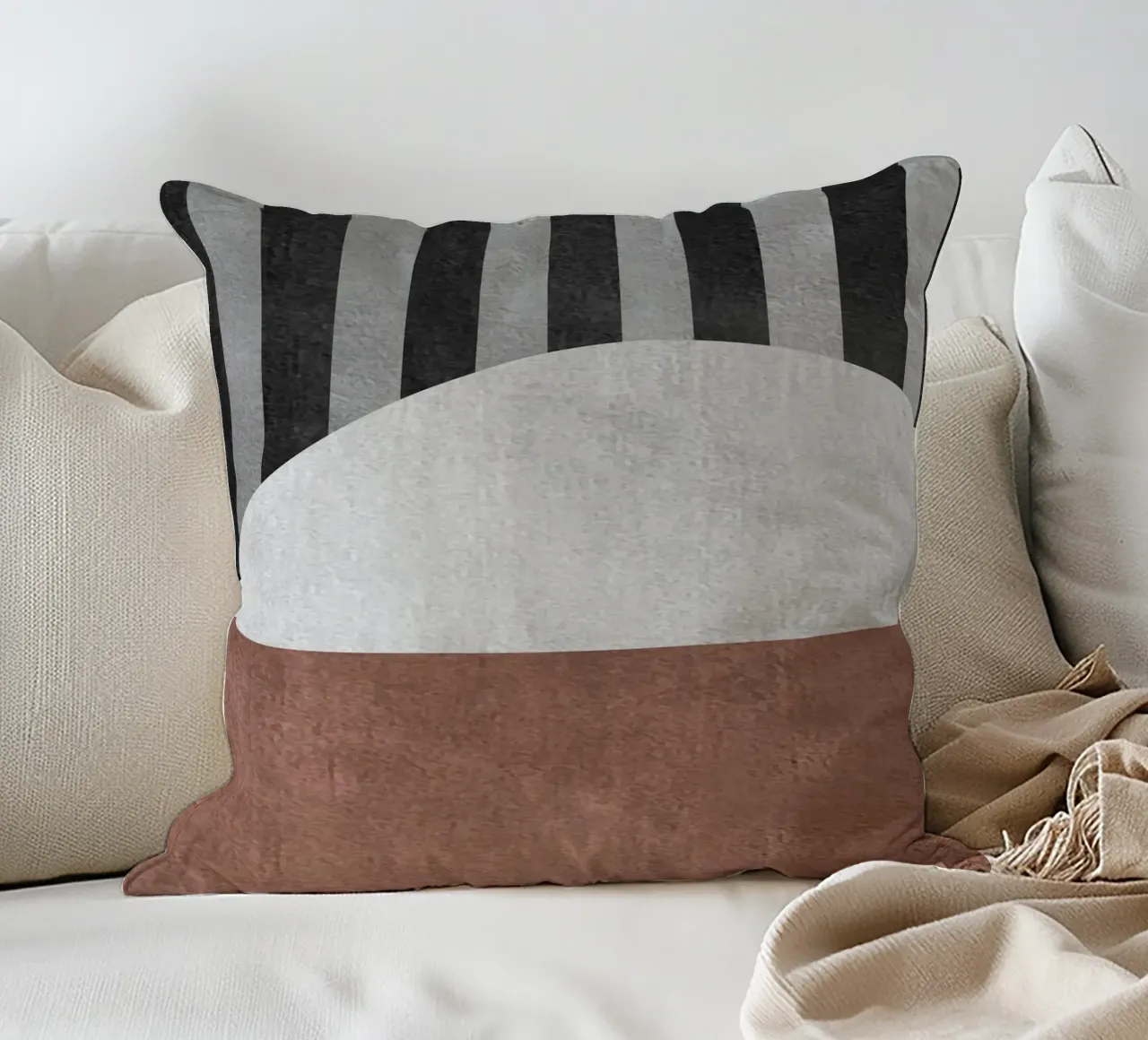 geometric art lines cuscino da vintageshop