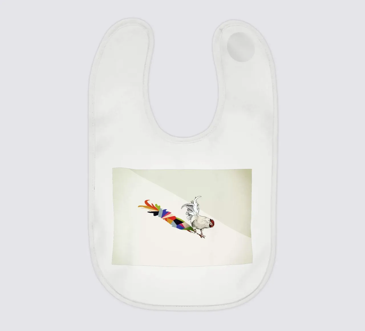 Walking Shadow - Rooster Babylätzchen von Jason Ratliff