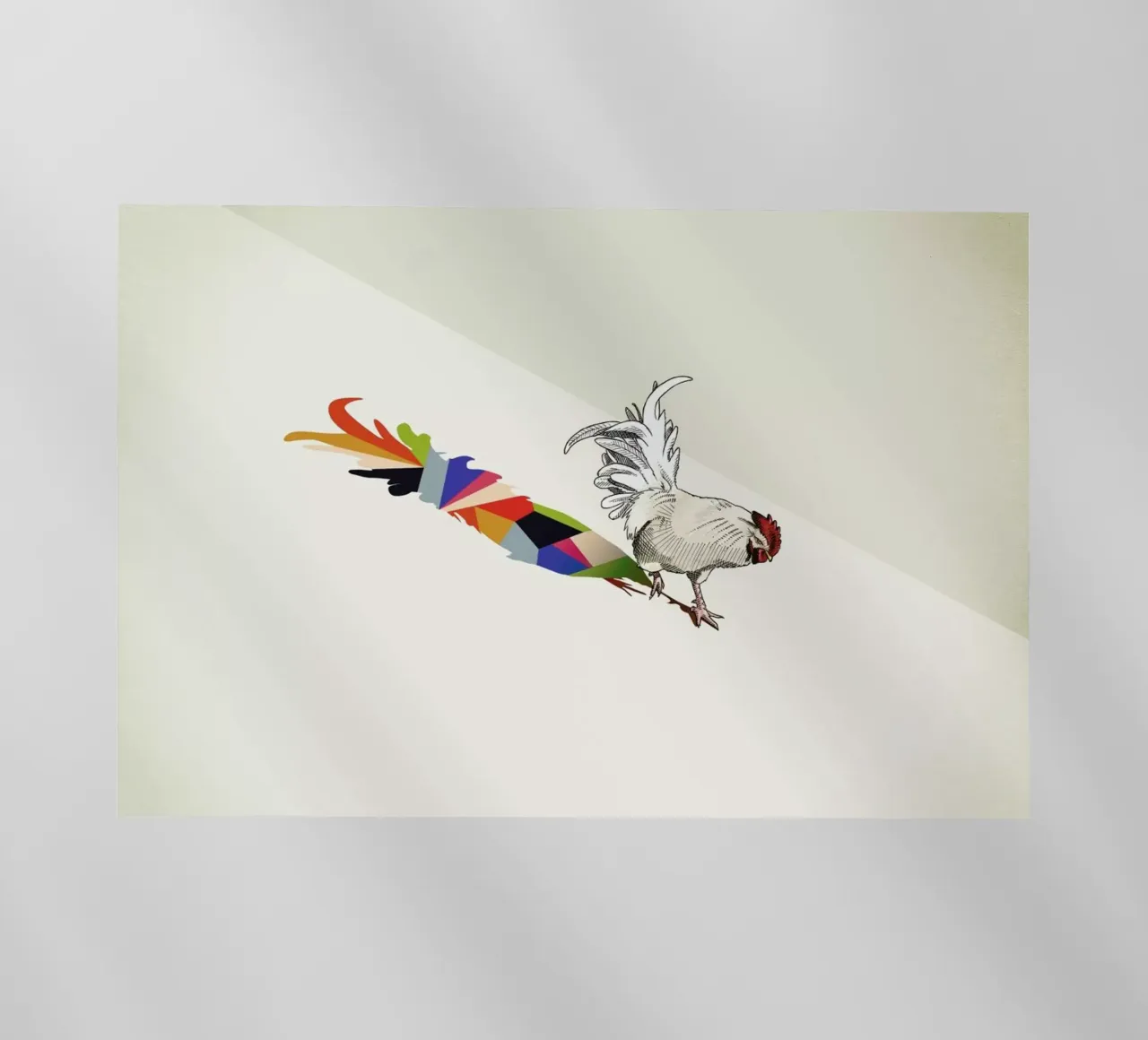 Walking Shadow - Rooster pellicola backlit da Jason Ratliff