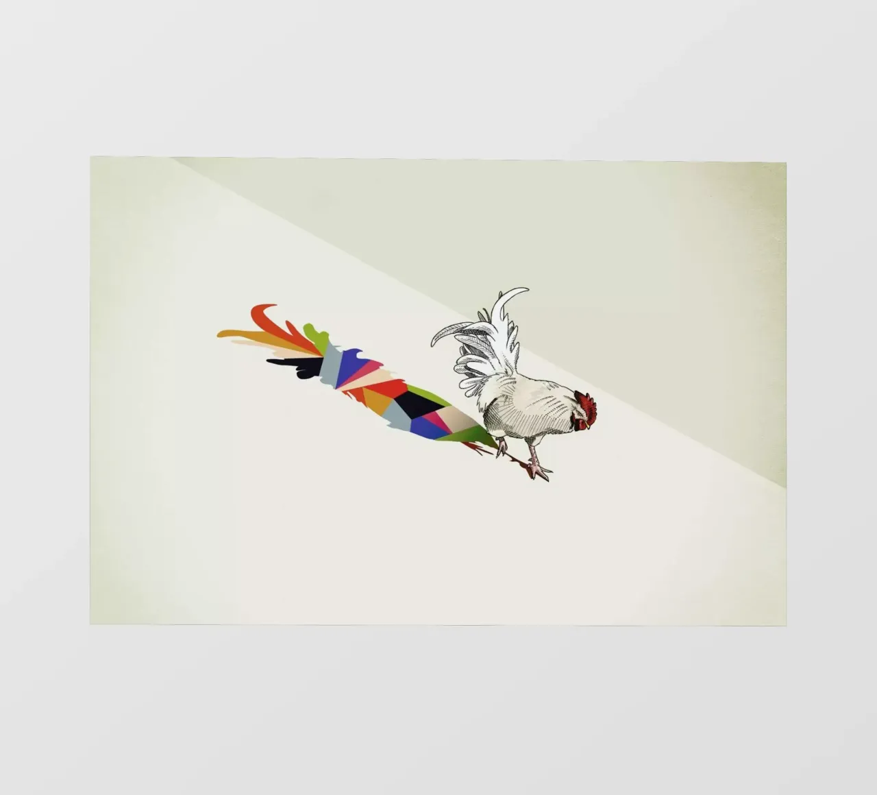 Walking Shadow - Rooster pellicola backlit da Jason Ratliff