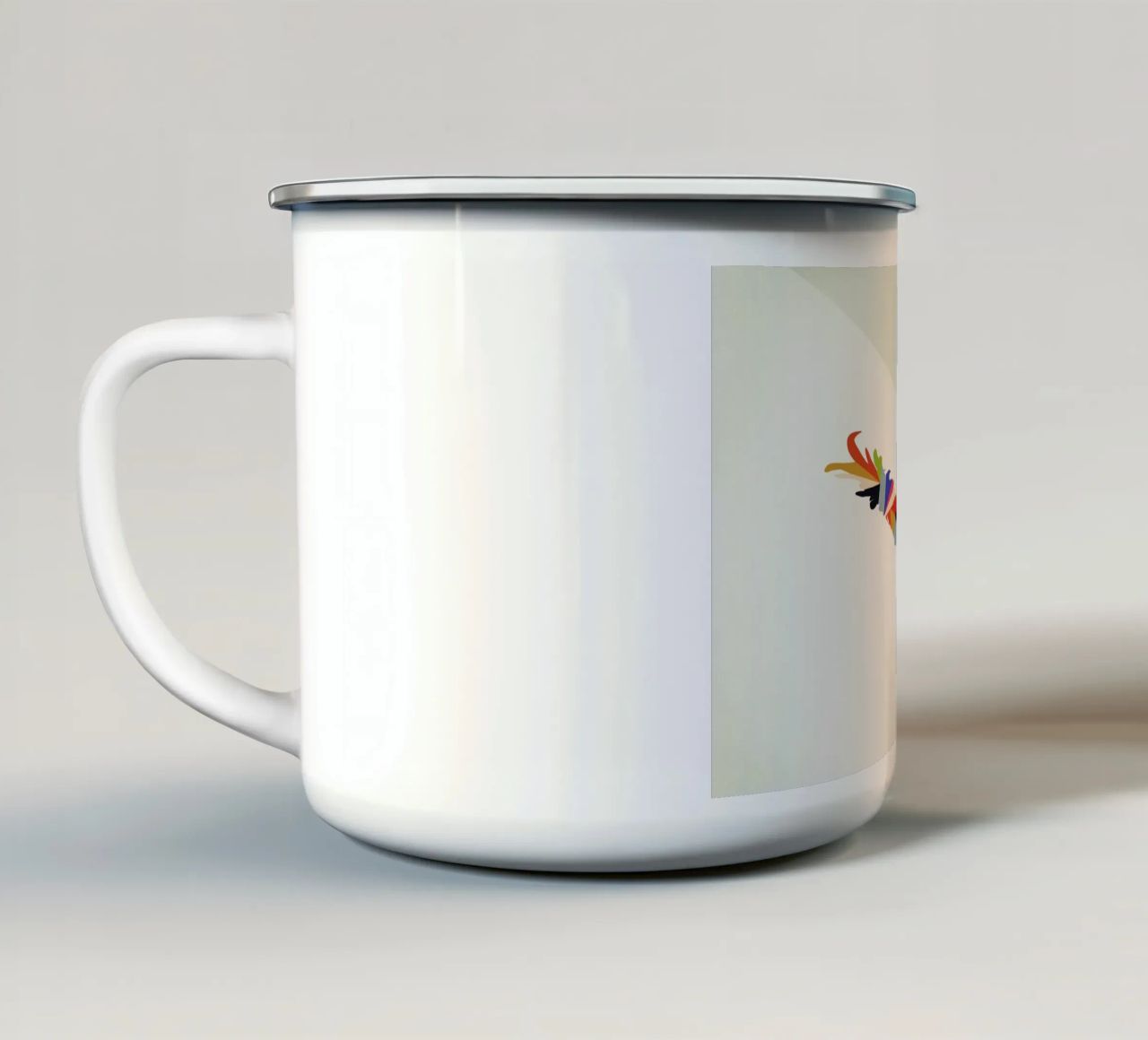 Walking Shadow - Rooster tazza in smalto da Jason Ratliff