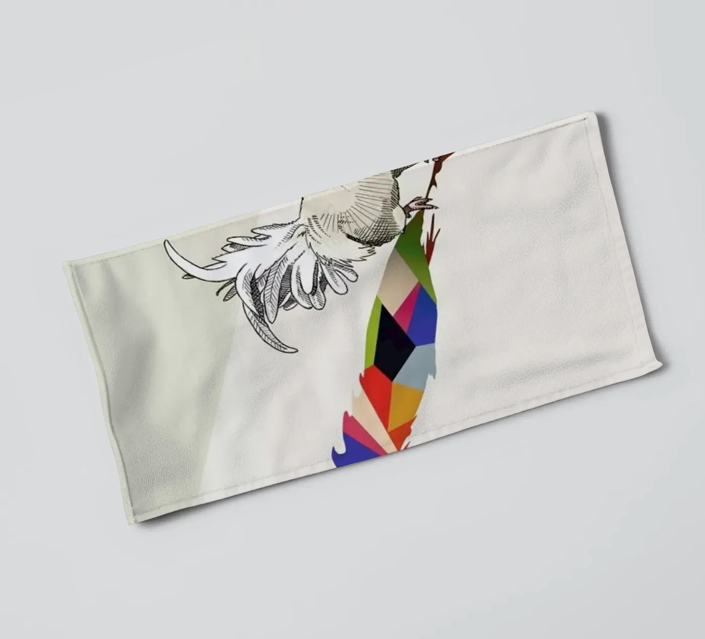 Walking Shadow - Rooster towel by Jason Ratliff