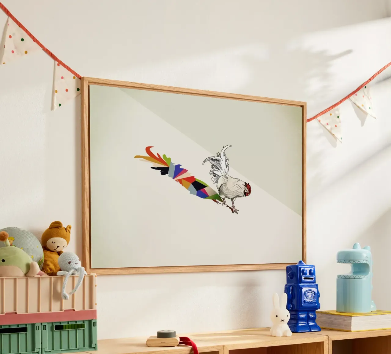 Walking Shadow - Rooster plexiglass da Jason Ratliff