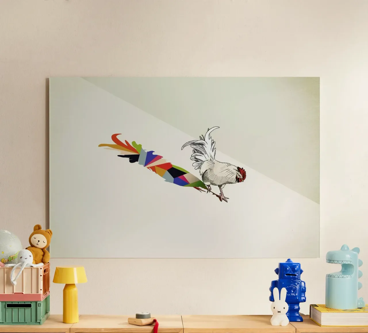 Walking Shadow - Rooster plexiglass da Jason Ratliff