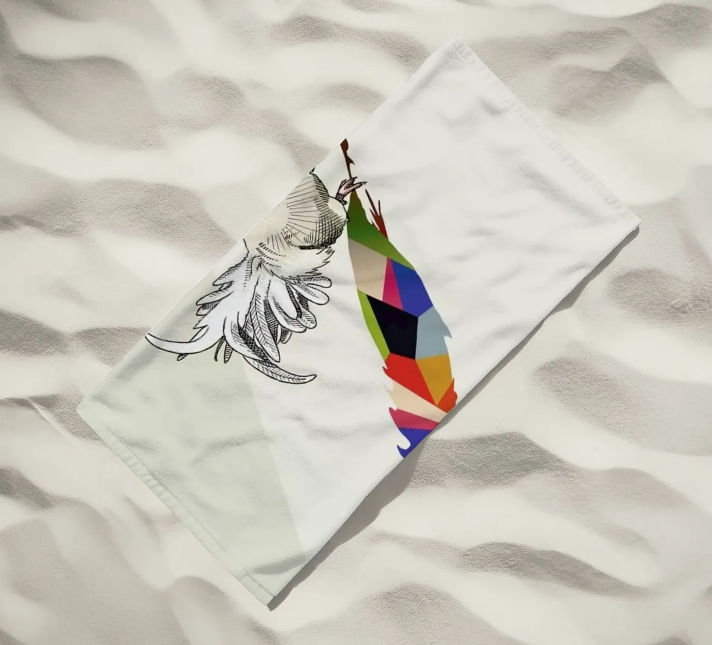 Walking Shadow - Rooster Strandtuch von Jason Ratliff