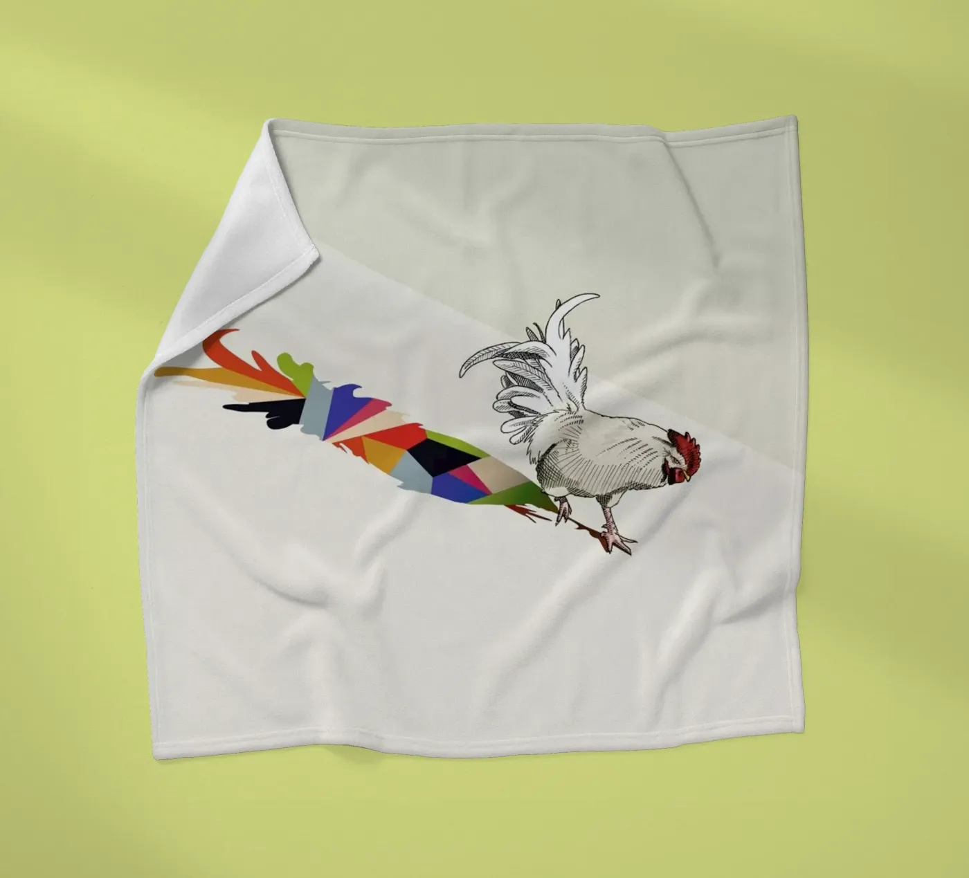 Walking Shadow - Rooster fleecedeken van Jason Ratliff