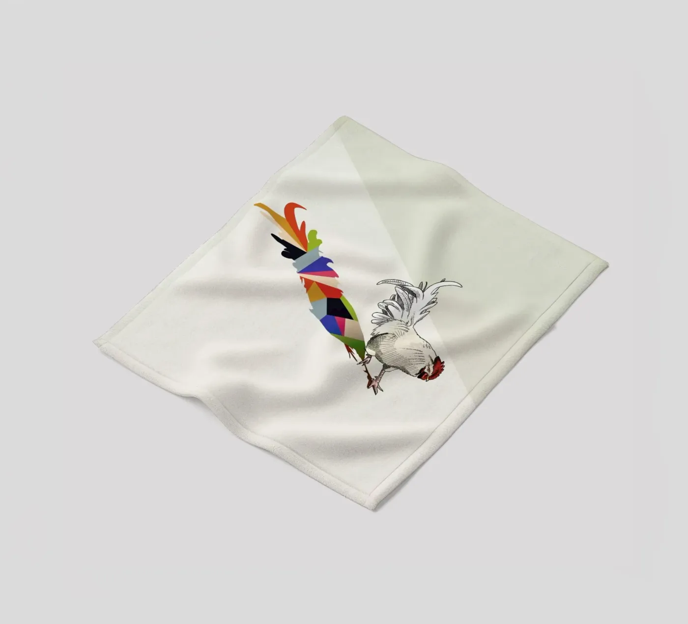 Walking Shadow - Rooster fleecedeken van Jason Ratliff