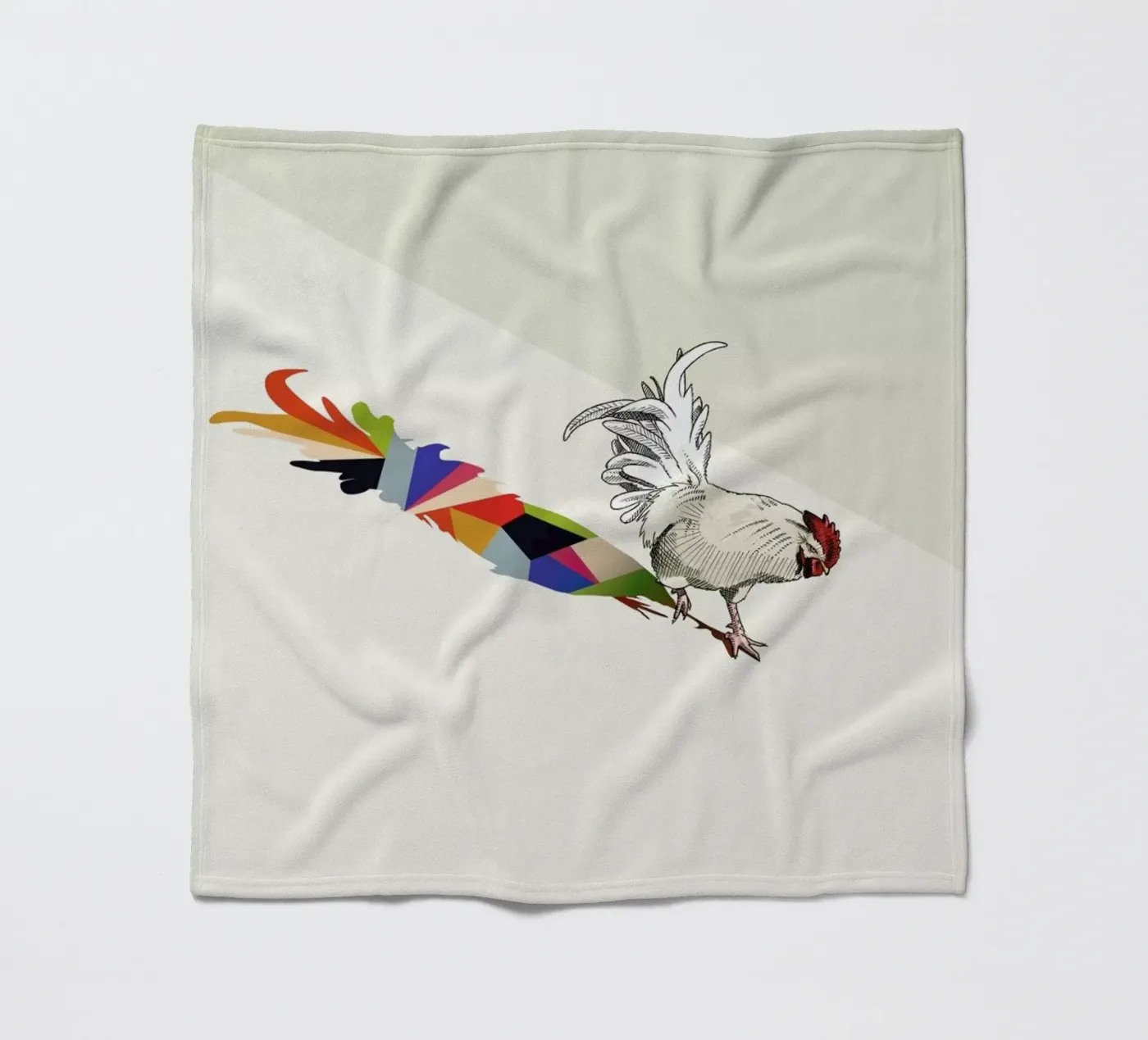 Walking Shadow - Rooster fleecedeken van Jason Ratliff