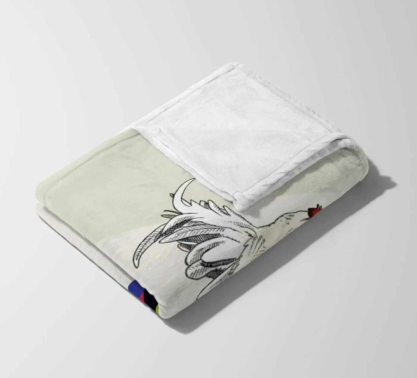 Walking Shadow - Rooster fleecedeken van Jason Ratliff