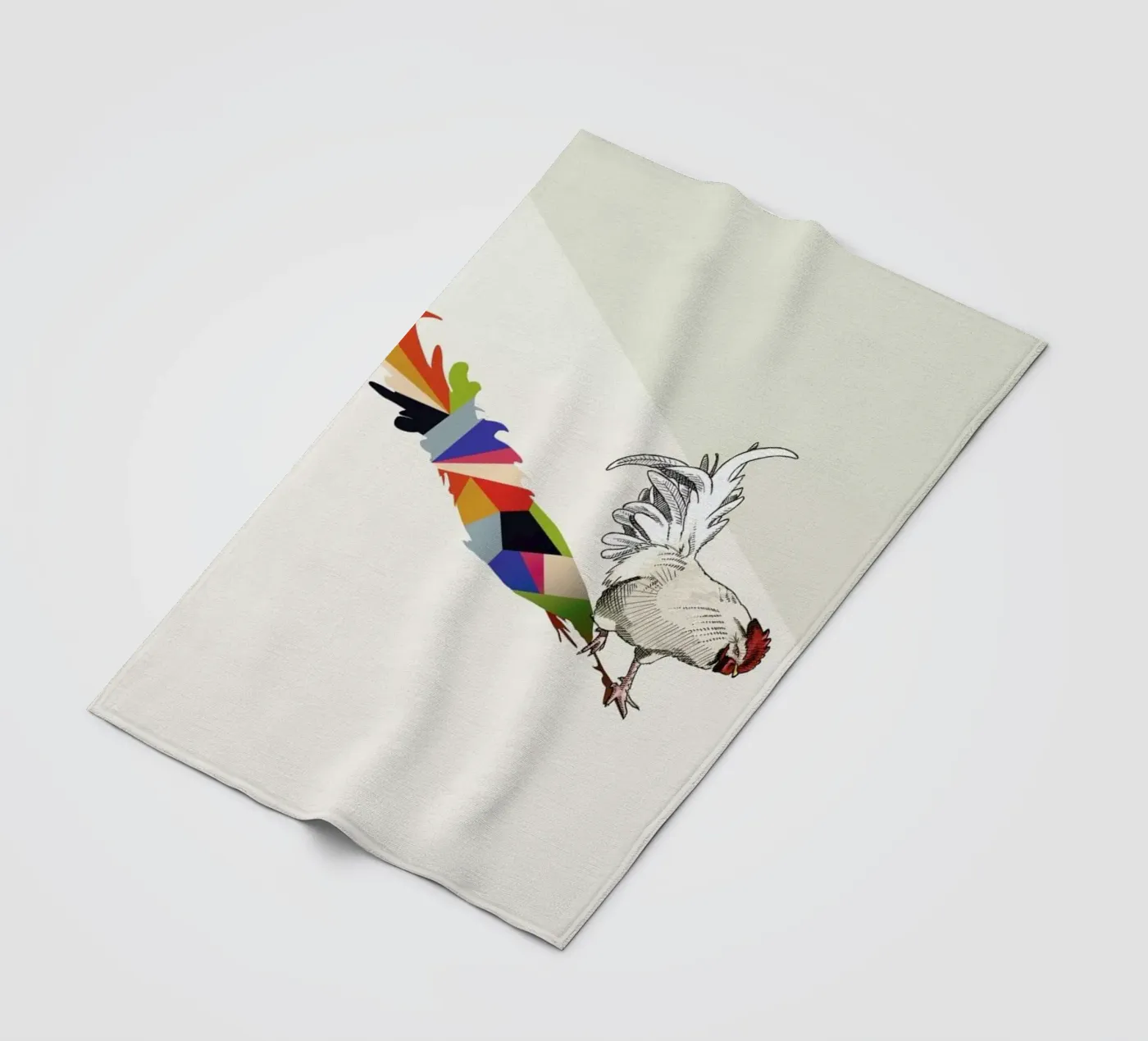 Walking Shadow - Rooster fleecedeken van Jason Ratliff