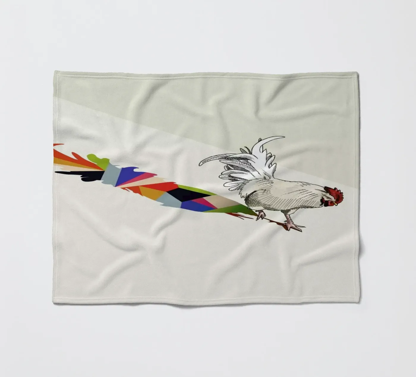 Walking Shadow - Rooster fleecedeken van Jason Ratliff