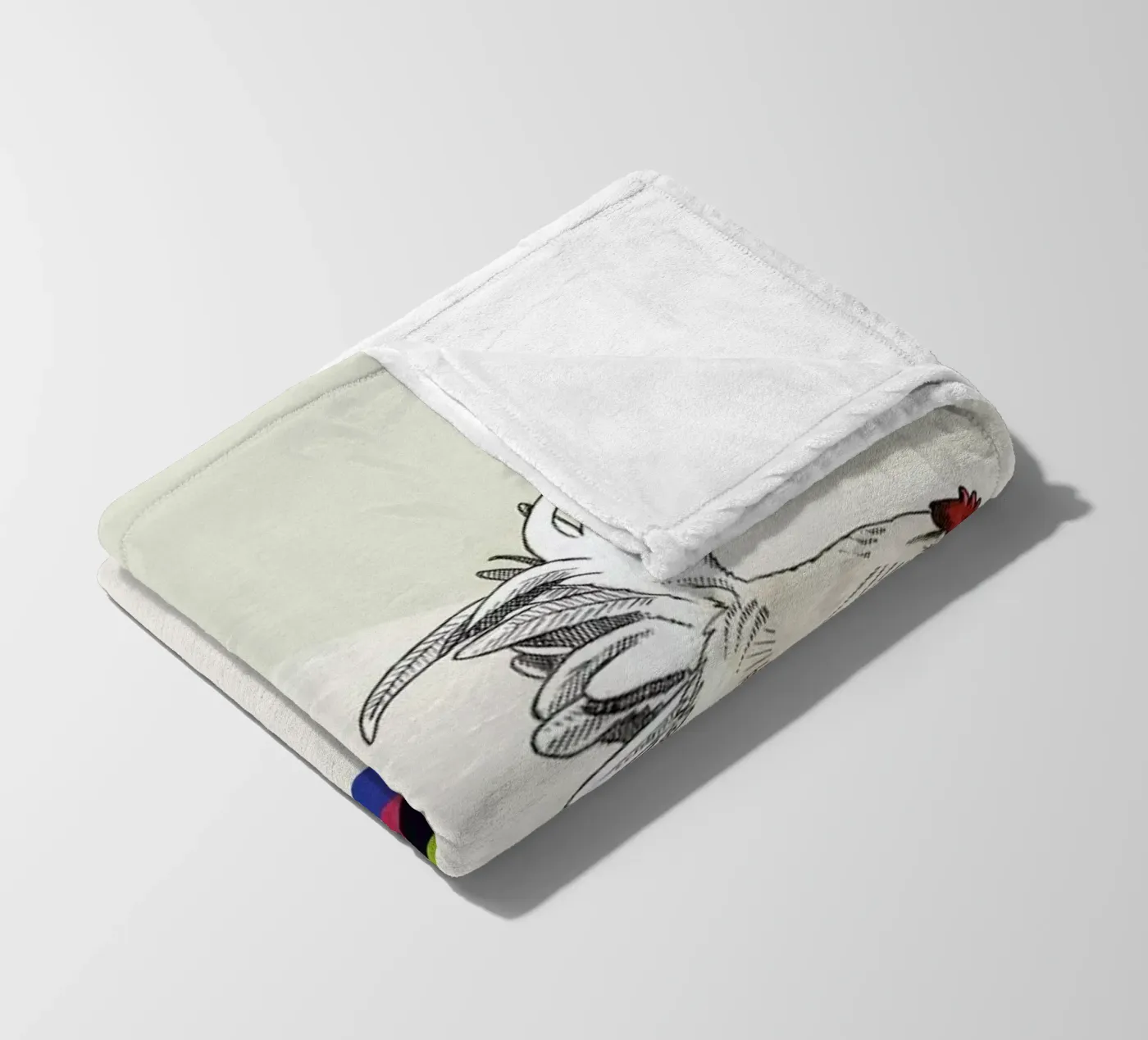 Walking Shadow - Rooster fleecedeken van Jason Ratliff