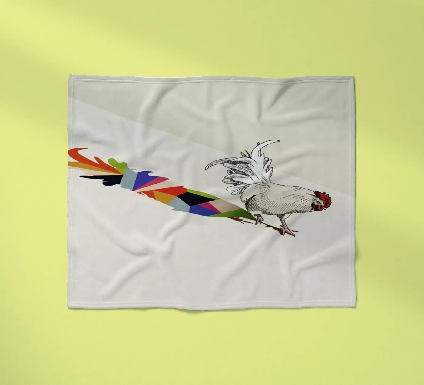 Walking Shadow - Rooster fleecedeken van Jason Ratliff