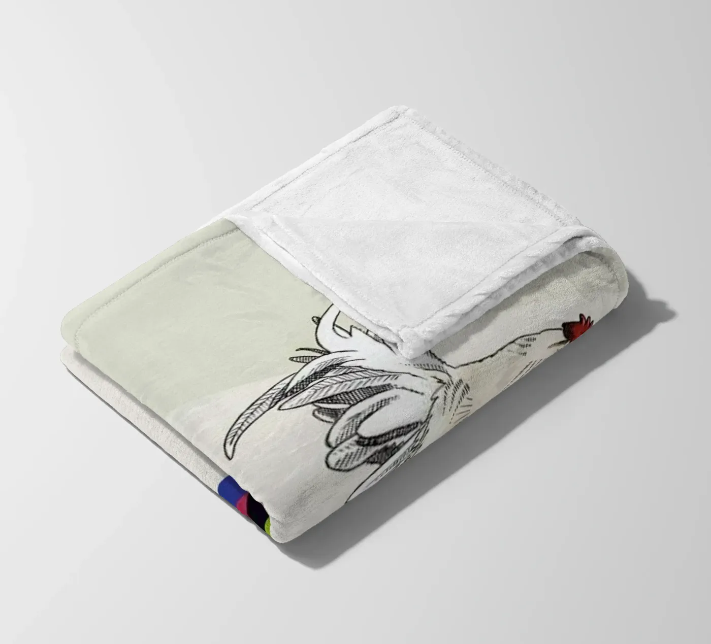 Walking Shadow - Rooster fleecedeken van Jason Ratliff