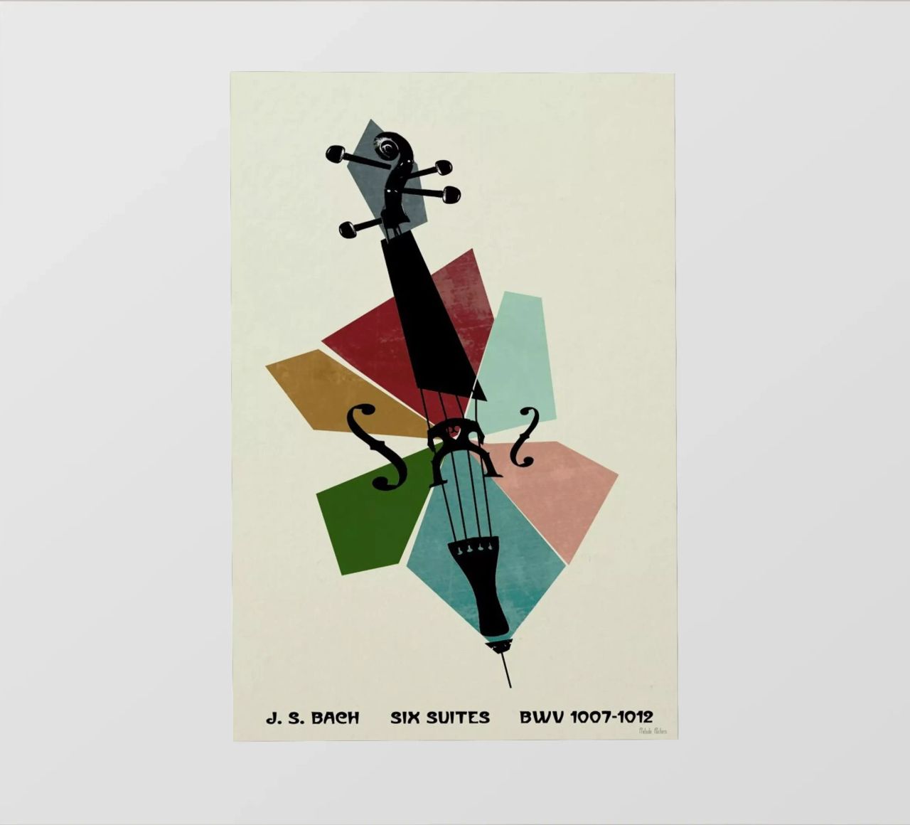 Bach - Cello Suites pellicola backlit da Prelude Posters