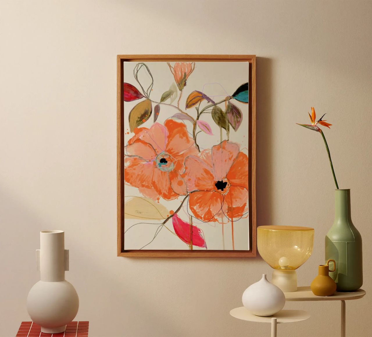 Mandarin Lingers Leinwand von Leigh Viner