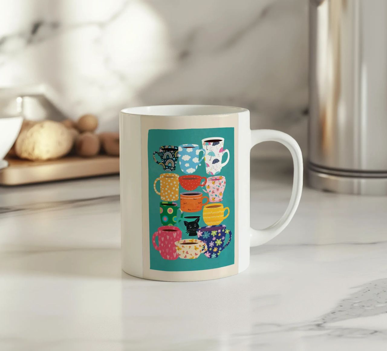 Happy Mugs Coffee tazza in ceramica da Flow Line