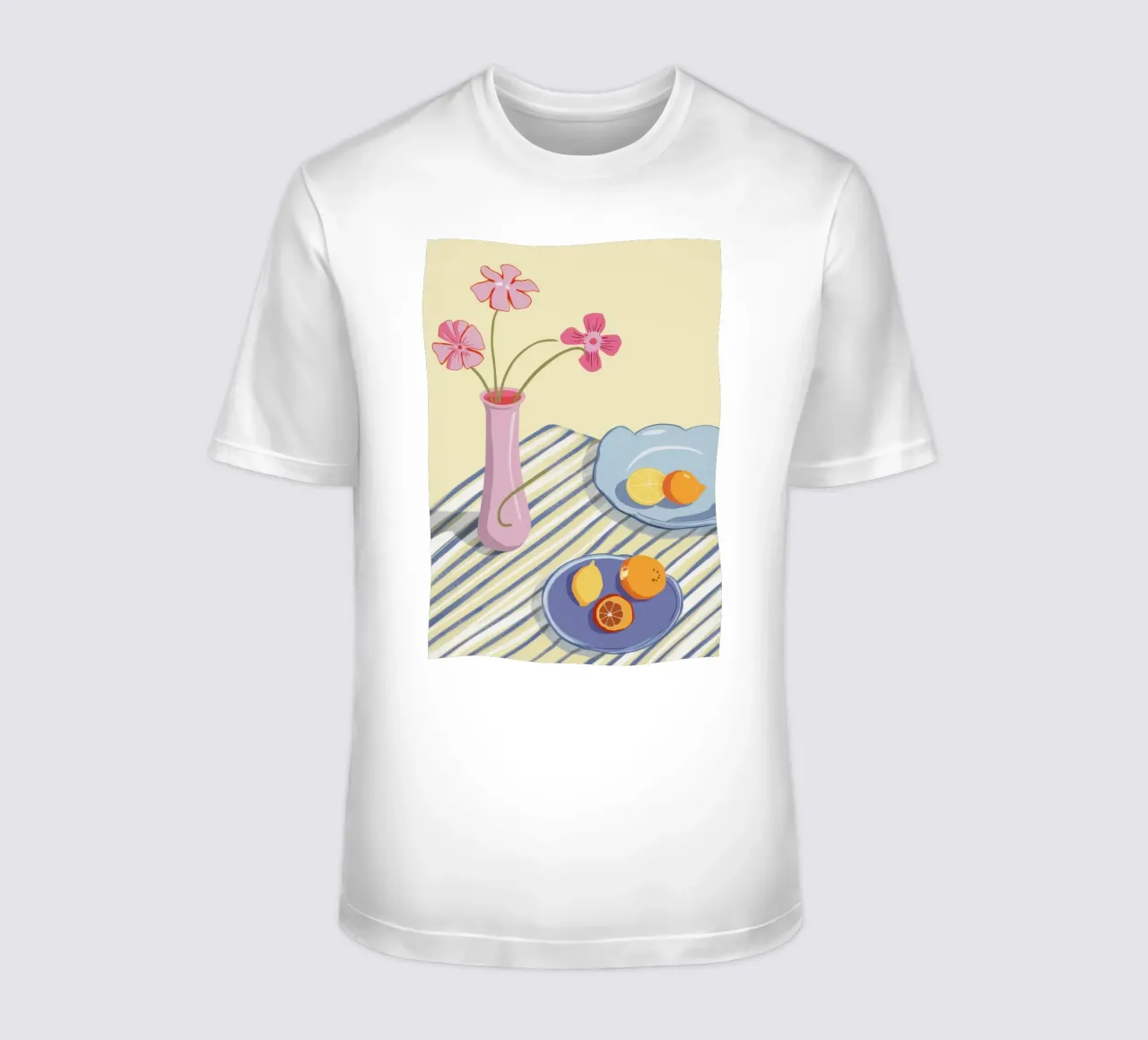 Striped Orange Stillness t-shirt by Moonlite Desire