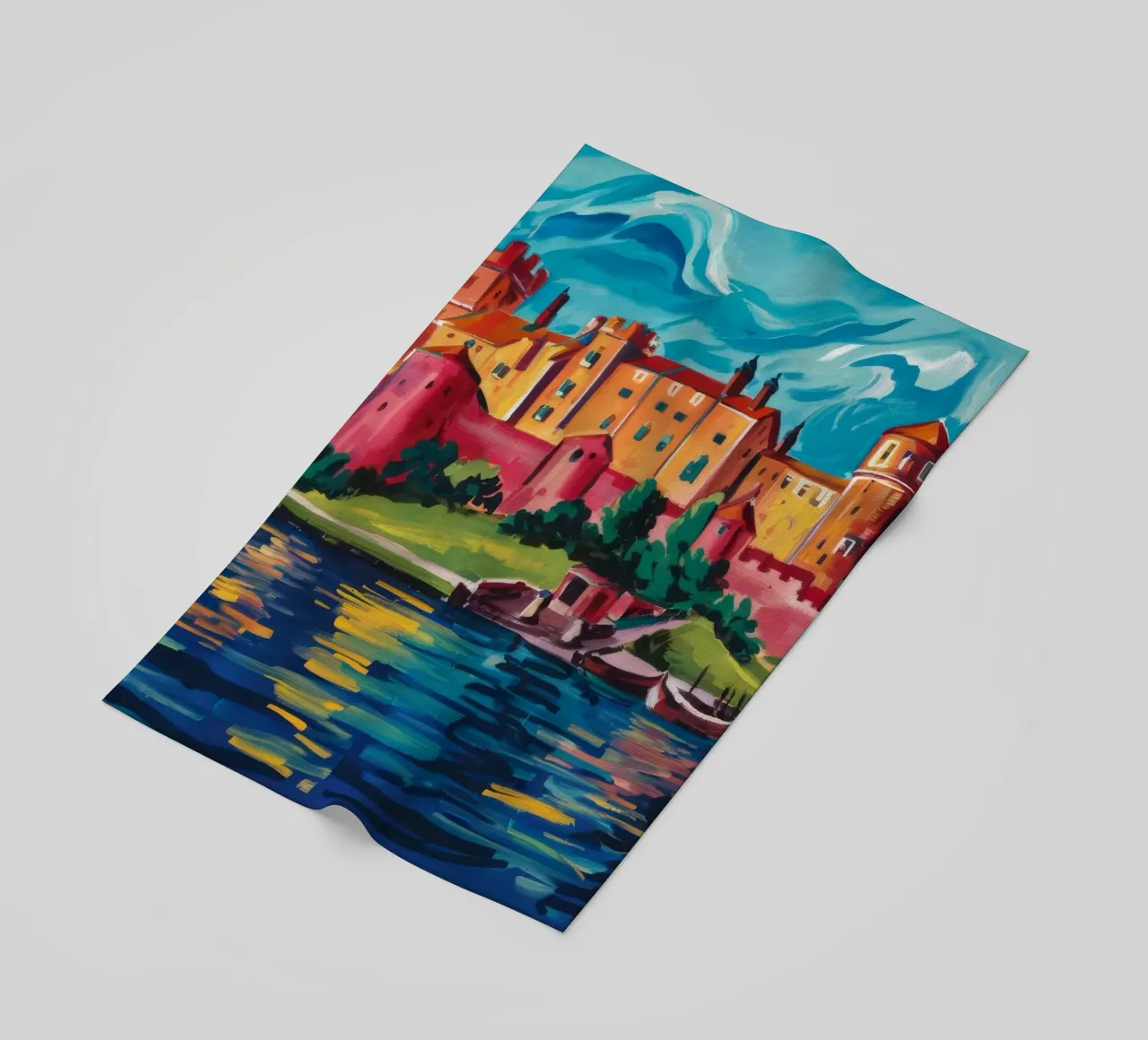 Riflesso del castello sul lago telo mare da Lush Essence