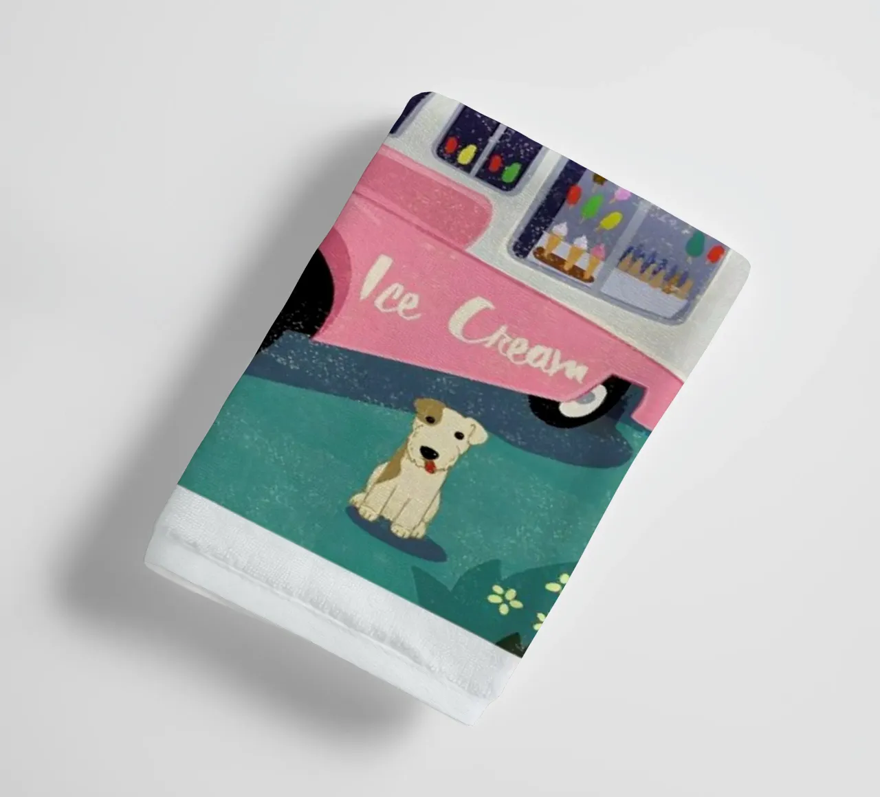 Ice Cream Van towel by Rocket68