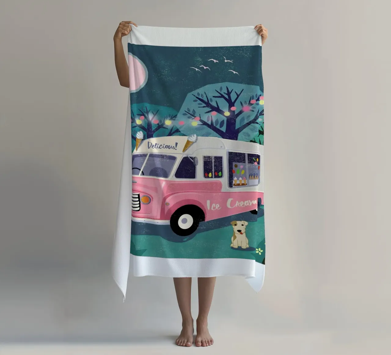 Ice Cream Van telo mare da Rocket68