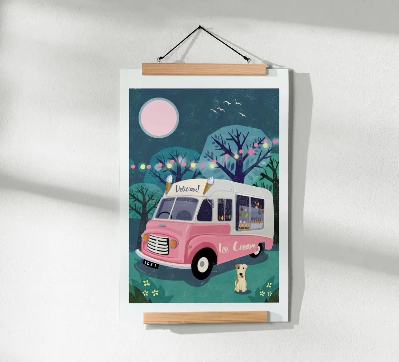 Ice Cream Van carta hahnemühle da Rocket68
