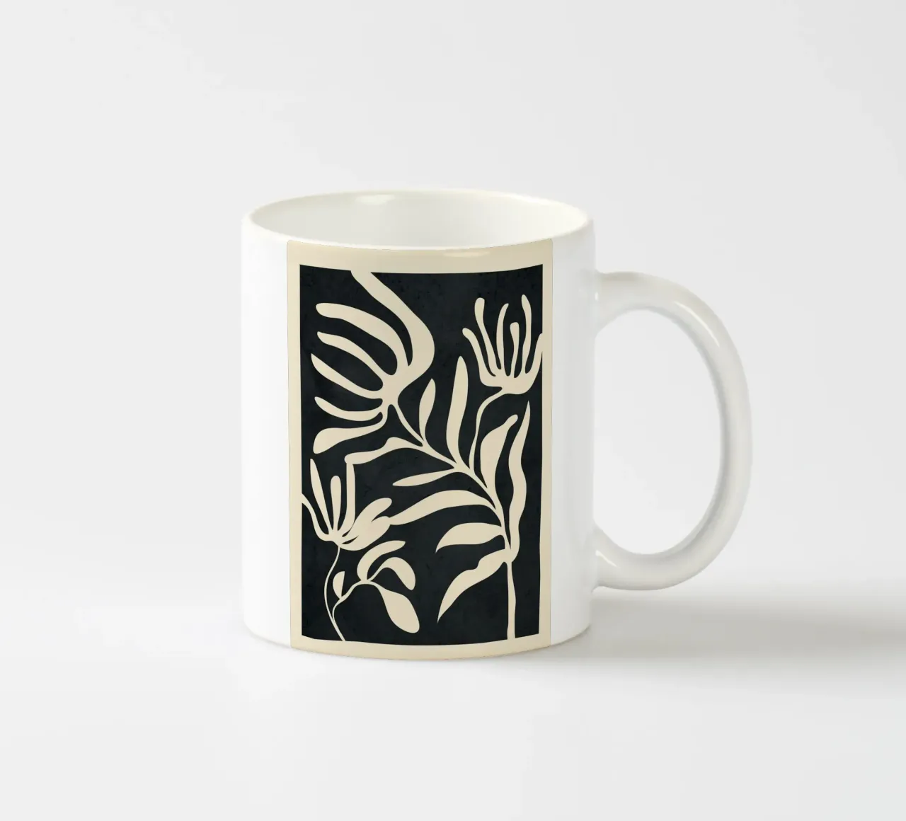 Minimal Abstract Art Plant tazza in ceramica da Flow Line