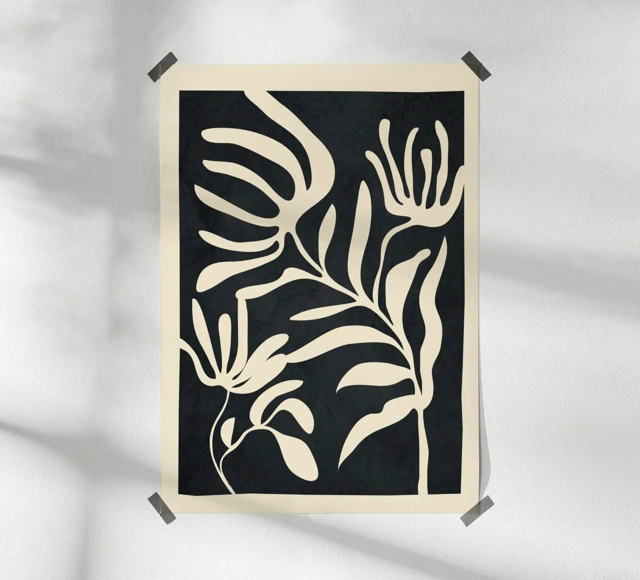Minimal Abstract Art Plant poster da Flow Line