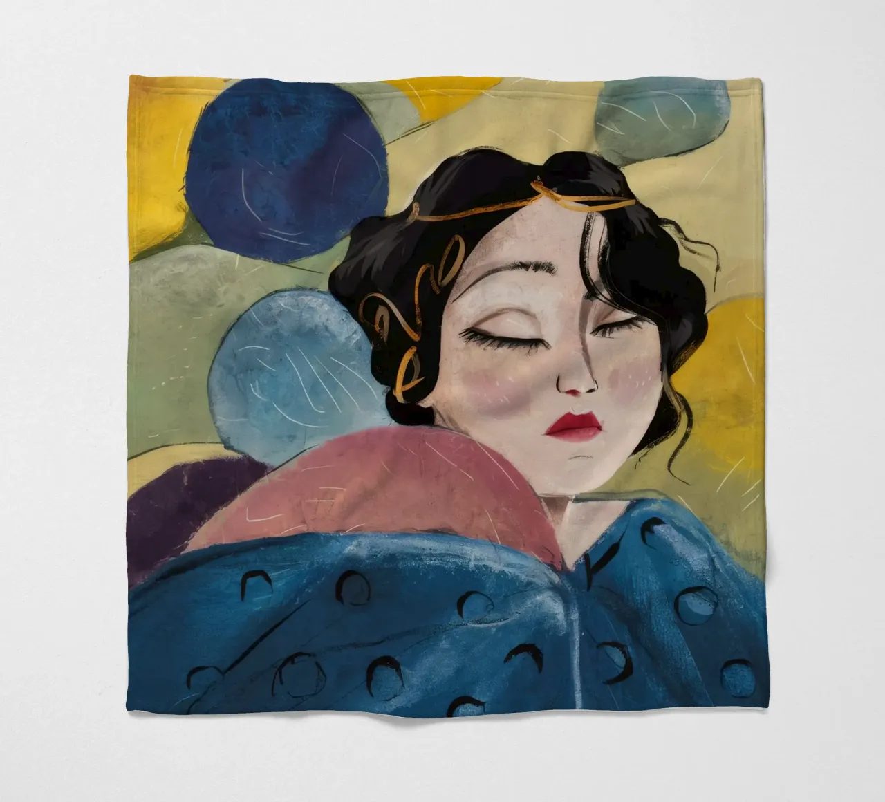 Cerulean Orb Slumber (sonno del globo ceruleo) coperta in pile da Vivid Reverie