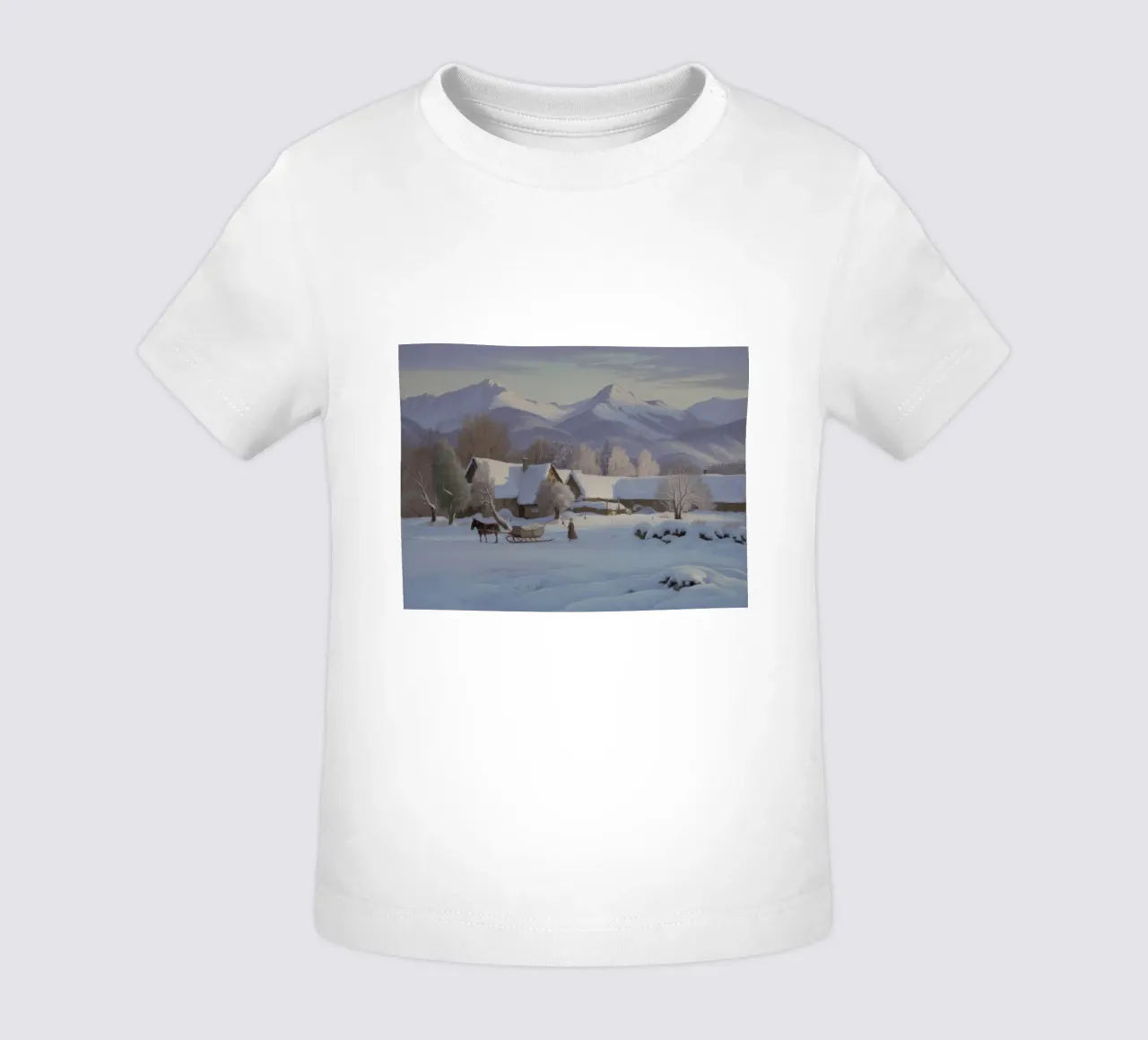 Cabina invernale Haven maglietta neonato da Radiance Landscape