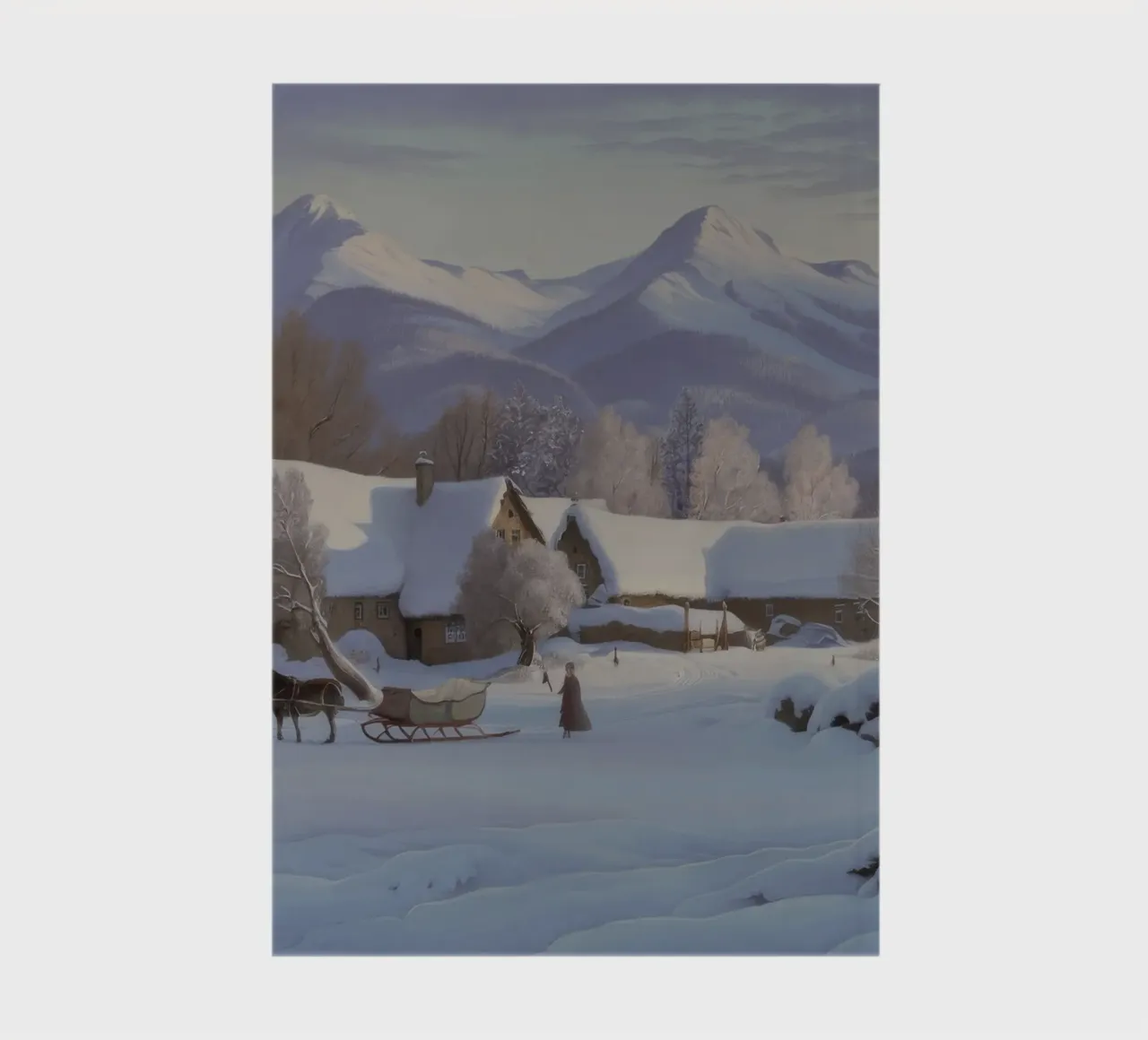 Winter Cabin Haven notebook by Radiance Landscape