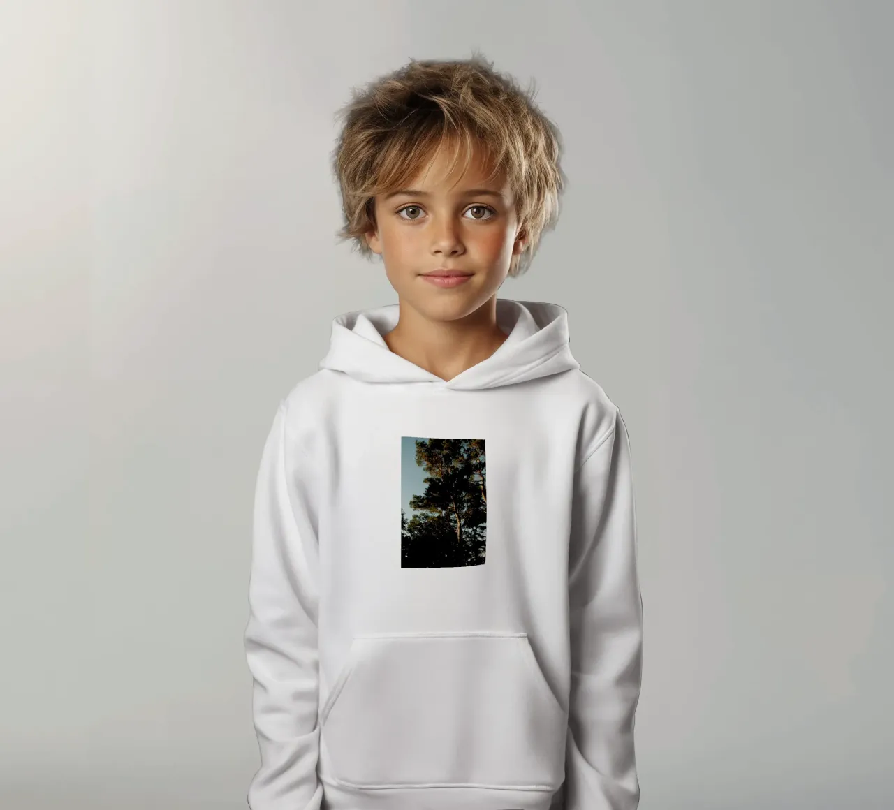 Lights And Shoadows felpa bambino con cappuccio da Sebastian Hilgetag