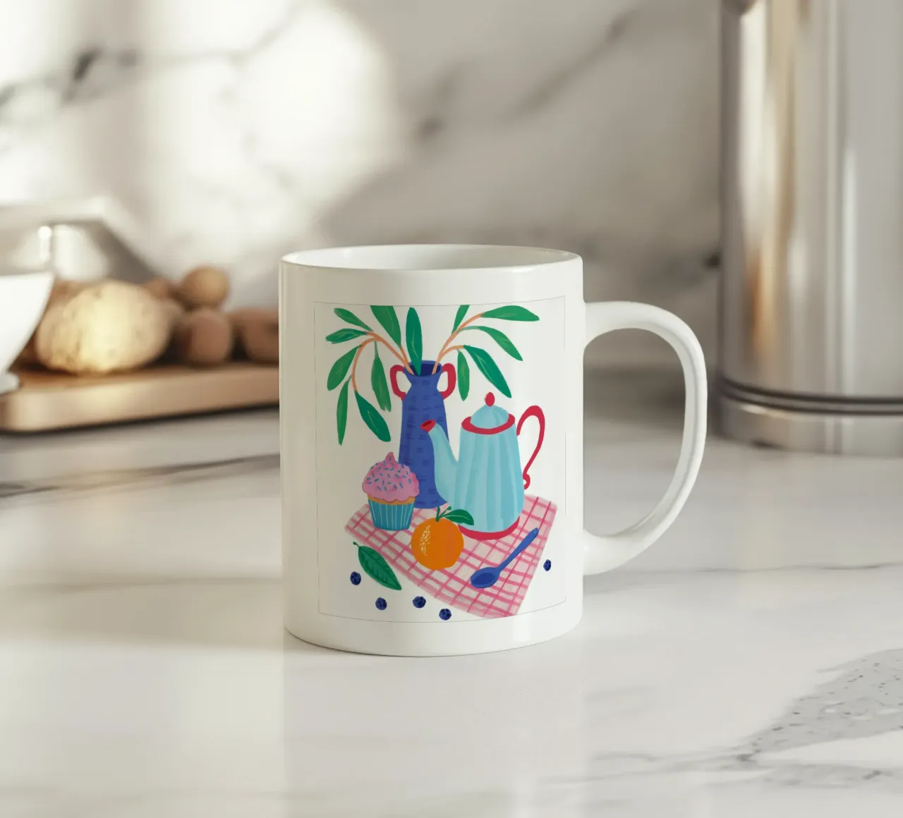 L'ora del tè: un'accozzaglia gioiosa tazza in ceramica da Moonlite Desire