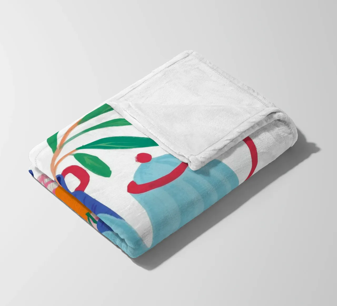 Teatime Joyful Jumble fleece blanket by Moonlite Desire