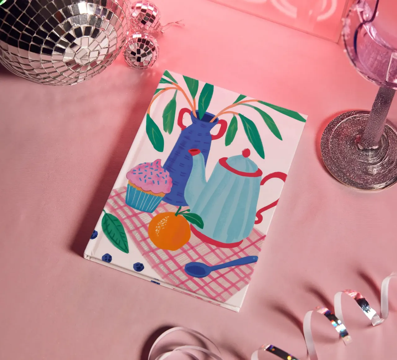 Teatime Joyful Jumble notebook by Moonlite Desire