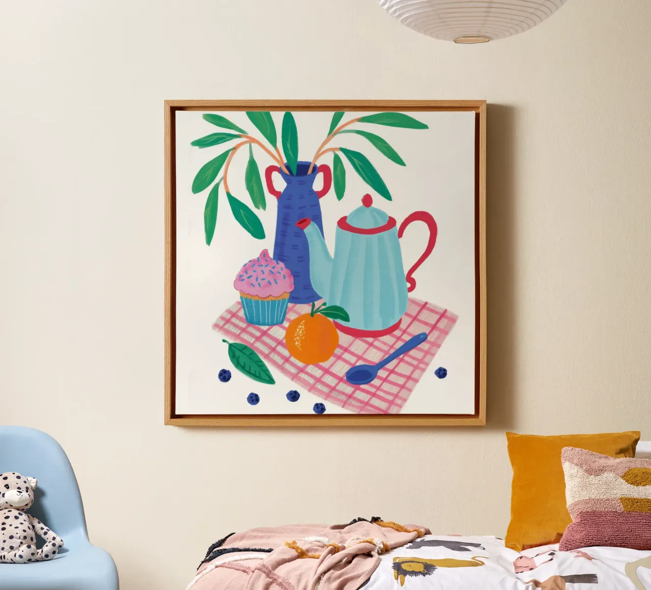 Teatime Joyful Jumble canvas by Moonlite Desire