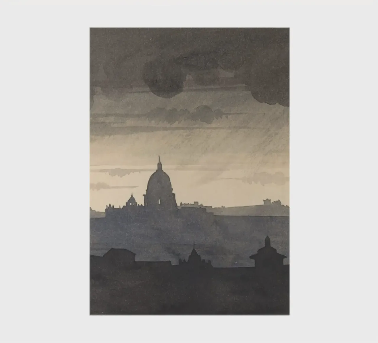 J.M.W. Turner - Cupola di San Pietro Roma - Città monocromatica diario da ClubArt