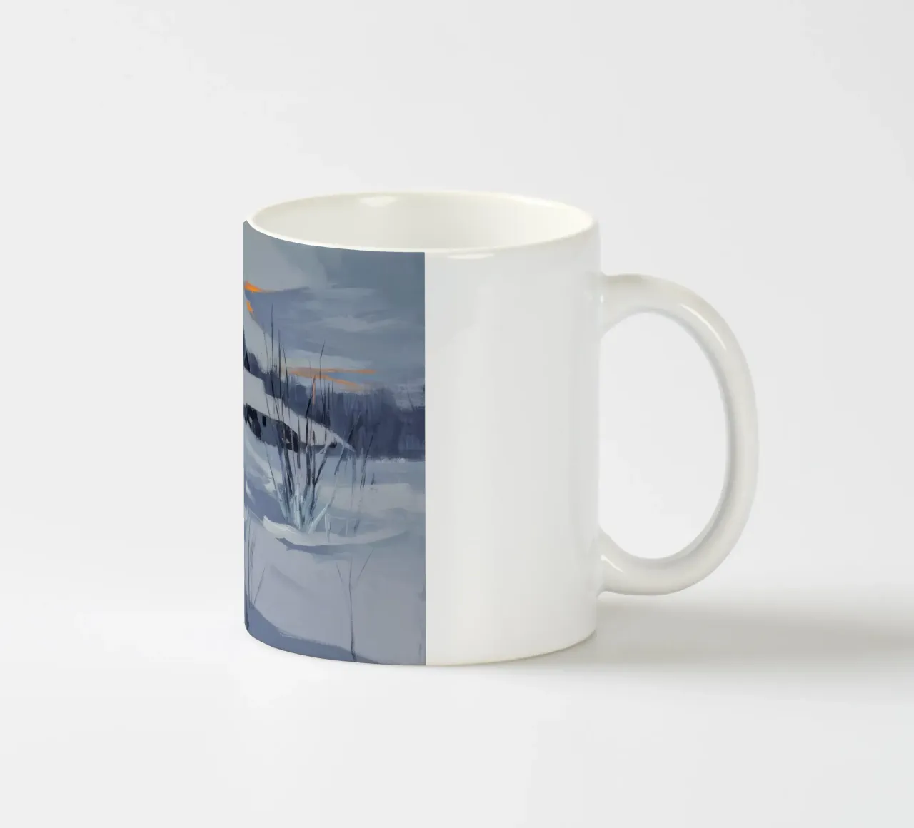 Coperta di neve di Homestead tazza in ceramica da Radiance Landscape
