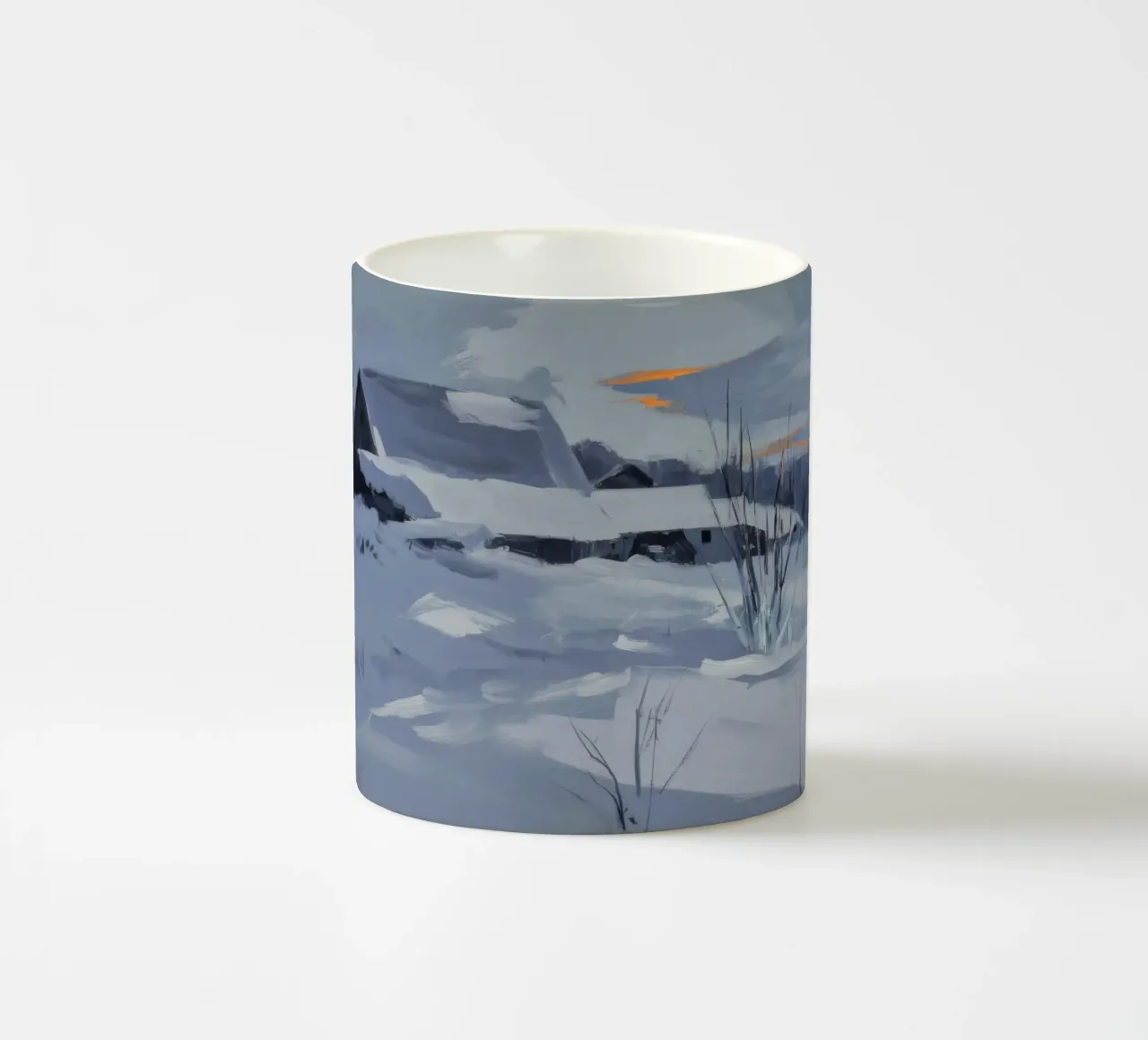 Coperta di neve di Homestead tazza in ceramica da Radiance Landscape