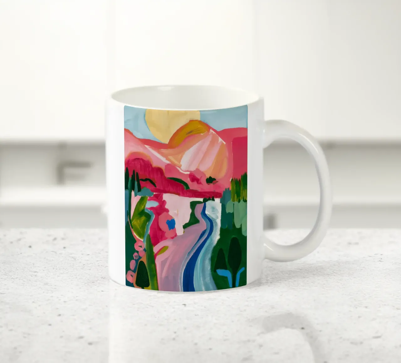 Flusso della valle cromatica tazza in ceramica da Vivid Reverie