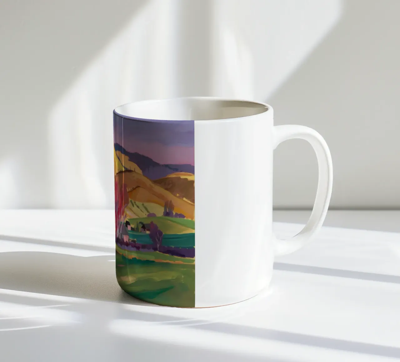 Curva della collina d'oro tazza in ceramica da Radiance Landscape