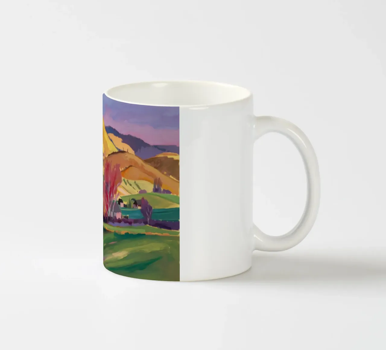 Curva della collina d'oro tazza in ceramica da Radiance Landscape