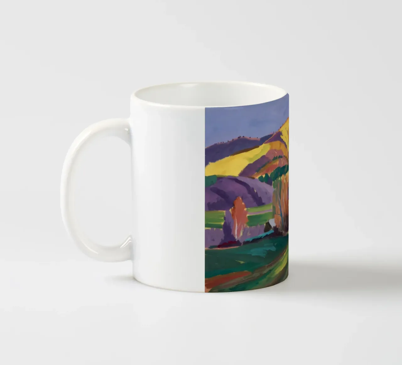 Curva della collina d'oro tazza in ceramica da Radiance Landscape